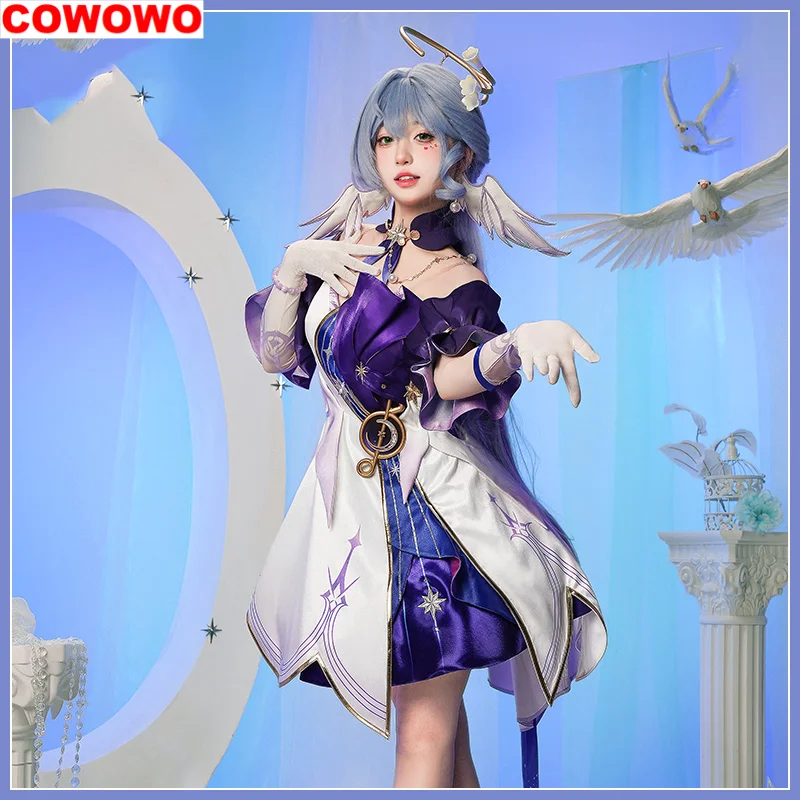 COWOWO Honkai: Star Rail Robin Dress Women Cosplay Costume Cos Game Anime Party Uniform Hallowen Play Role Clothes Clothing