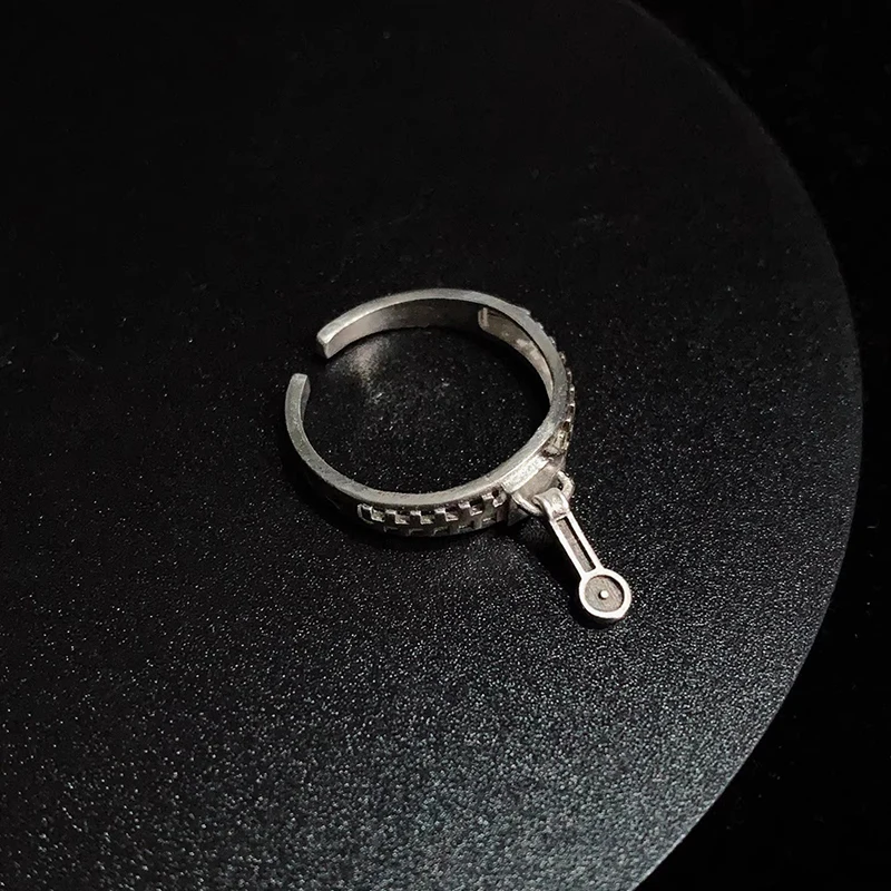 Anime JoJos Bizarre Adventure Stand-in Zipper Ring Open Ring For Women Men Lover Vintage Jewelry