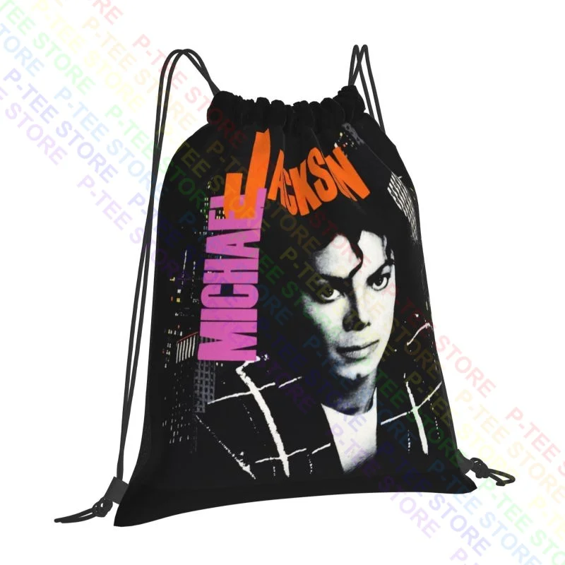 Michael Jackson Bad Tour 1988 Drawstring Bags Gym Bag Travel New Style Eco Friendly Large Capacity