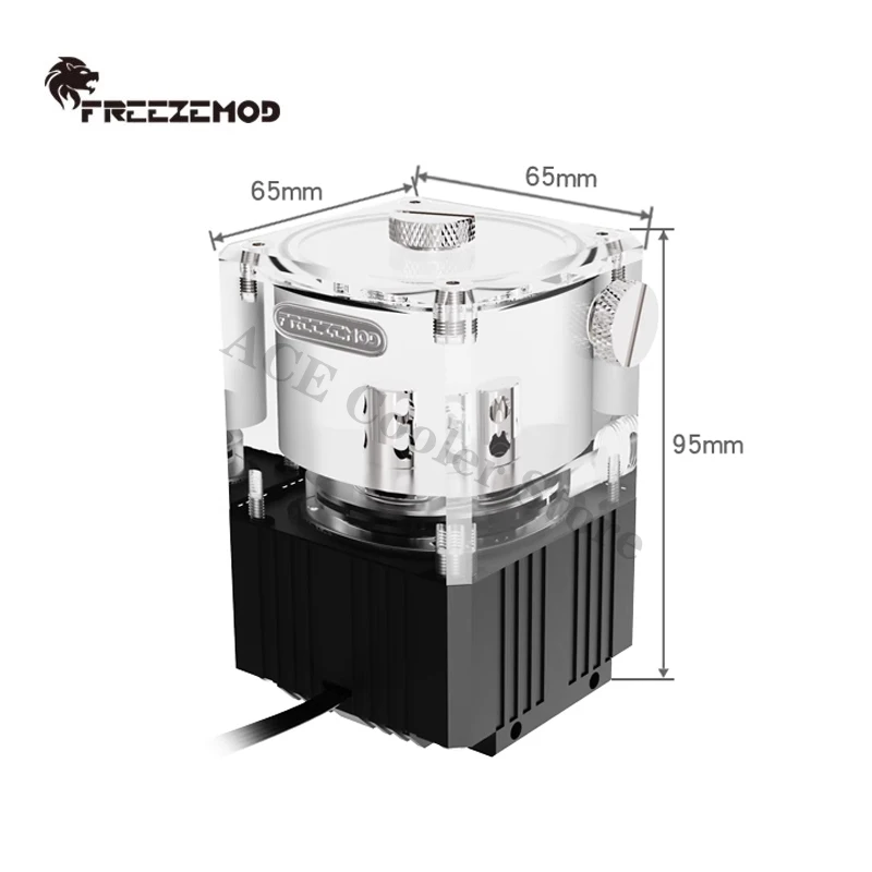 FREEZEMOD AIO Pump Reservoir, 780L/H Pump 4000 RPM With 780L/H Flow Rate Indicator Magnetic Levitation Core, PUB-Q2YT