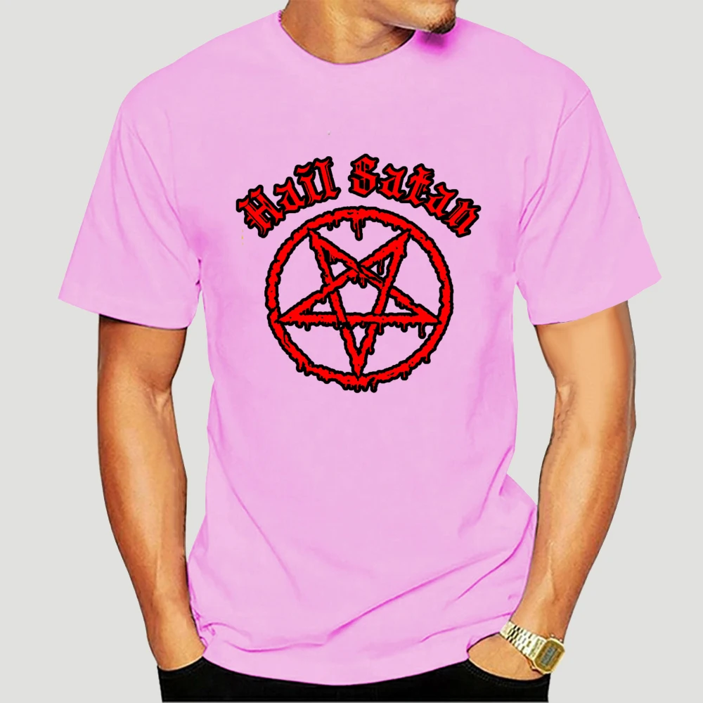 cotton tshirt T-Shirt - Mens Pentagram Rock Goth Unholy Satanic Punk Emo More Size And Colors Tee Shirt 6285X