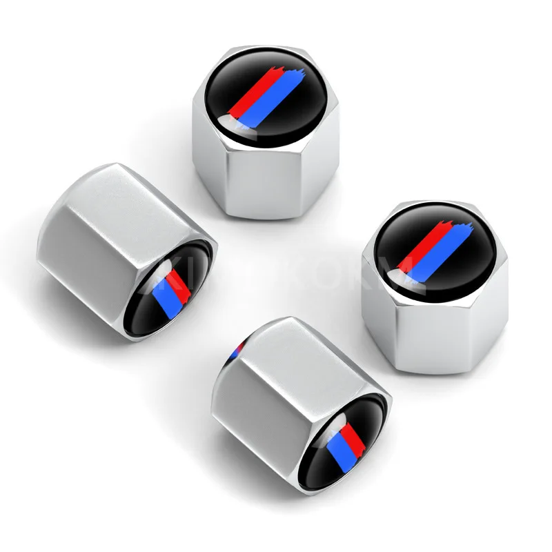  4pcs/set Metal Alloy Car Wheel Tire Valve Caps Tyre Rim Stem Covers Airdust Waterproof For X1 X3 X5 X7 F10 F11 F20 F30 F34