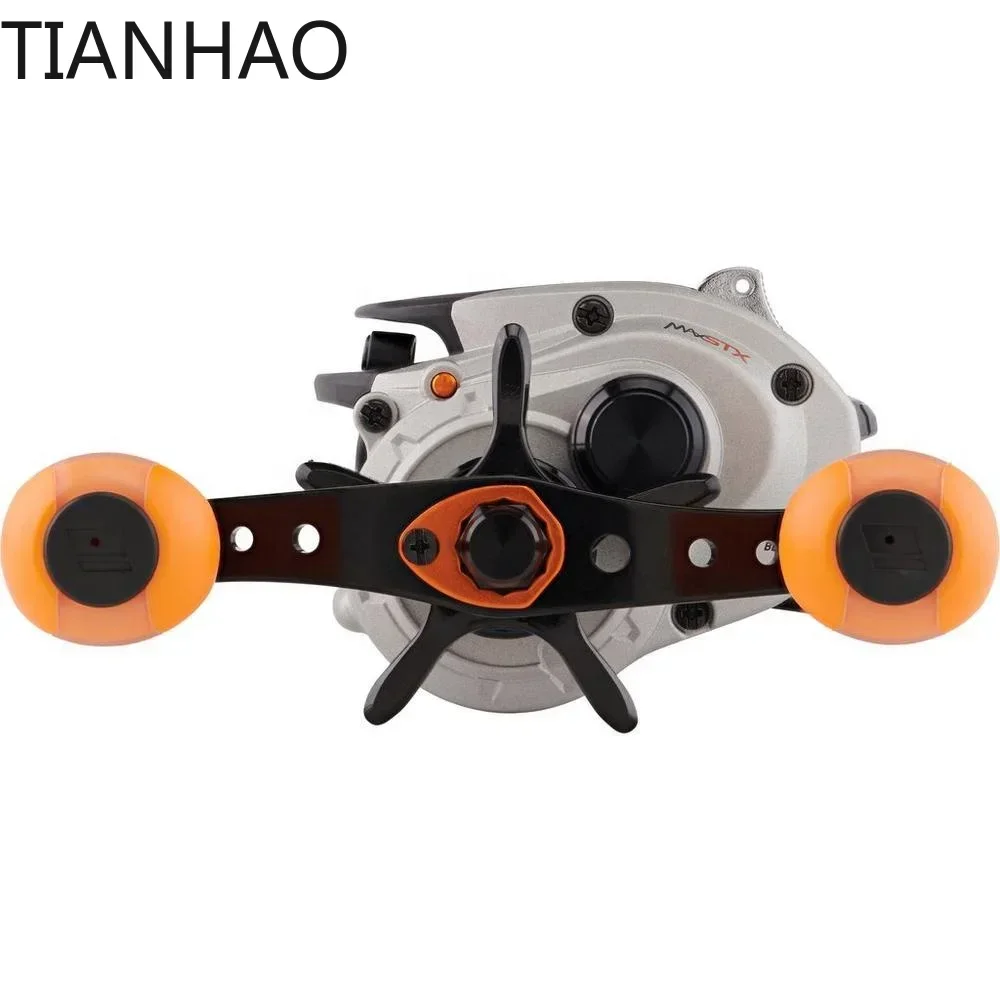 أبو غارسيا MAX4 STX بكرة صيد طويلة للمياه المالحة بكرة صيد الأسماك البحرية 5 + 1BB 6.4:1 أقصى سحب 6.8 كجم طعم مزيف