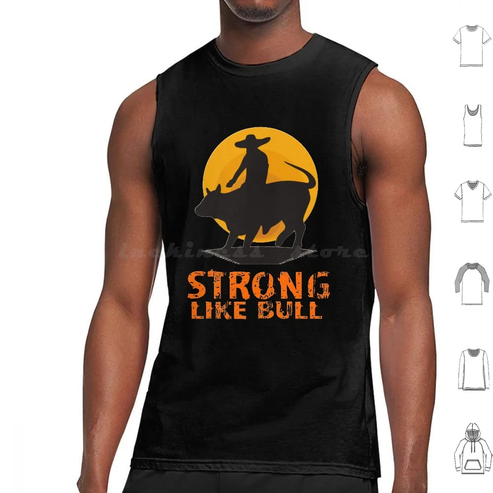 

Strong Man Like A Bull Tank Tops Print Cotton Strong Bull Bulldog Muscles Strong Like Bull Gym Animal Dogs Dog