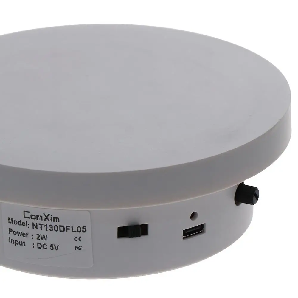 13 см белая вращающаяся стойка дисплея Регулируемая скорость USB powas электронные Поворотные стойки 11 фунтов грузоподъемность