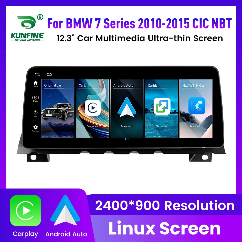 12.3 inch Linux Car Radio For BMW 7 Series 2010-2015 CIC NBT System Multimedia Player GPS Navigation Wireless Carplay