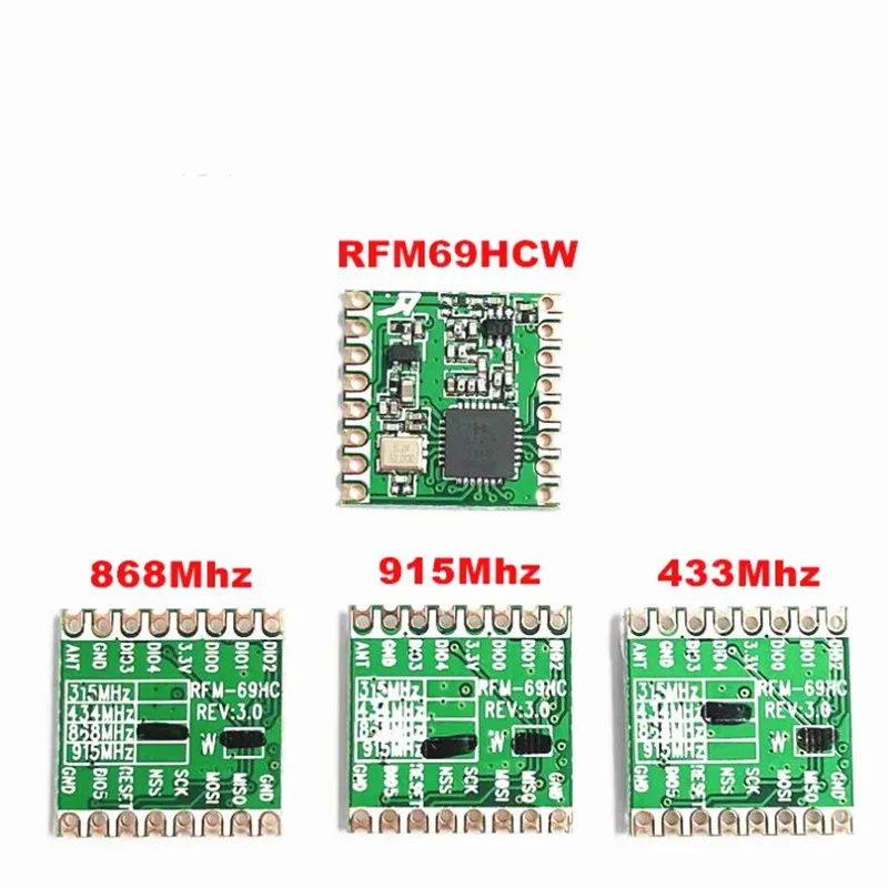 1pcs -10pcs RFM69HCW RFM69 433MHZ 915MHZ 868MHZ Wireless transceiver module 16*16mm