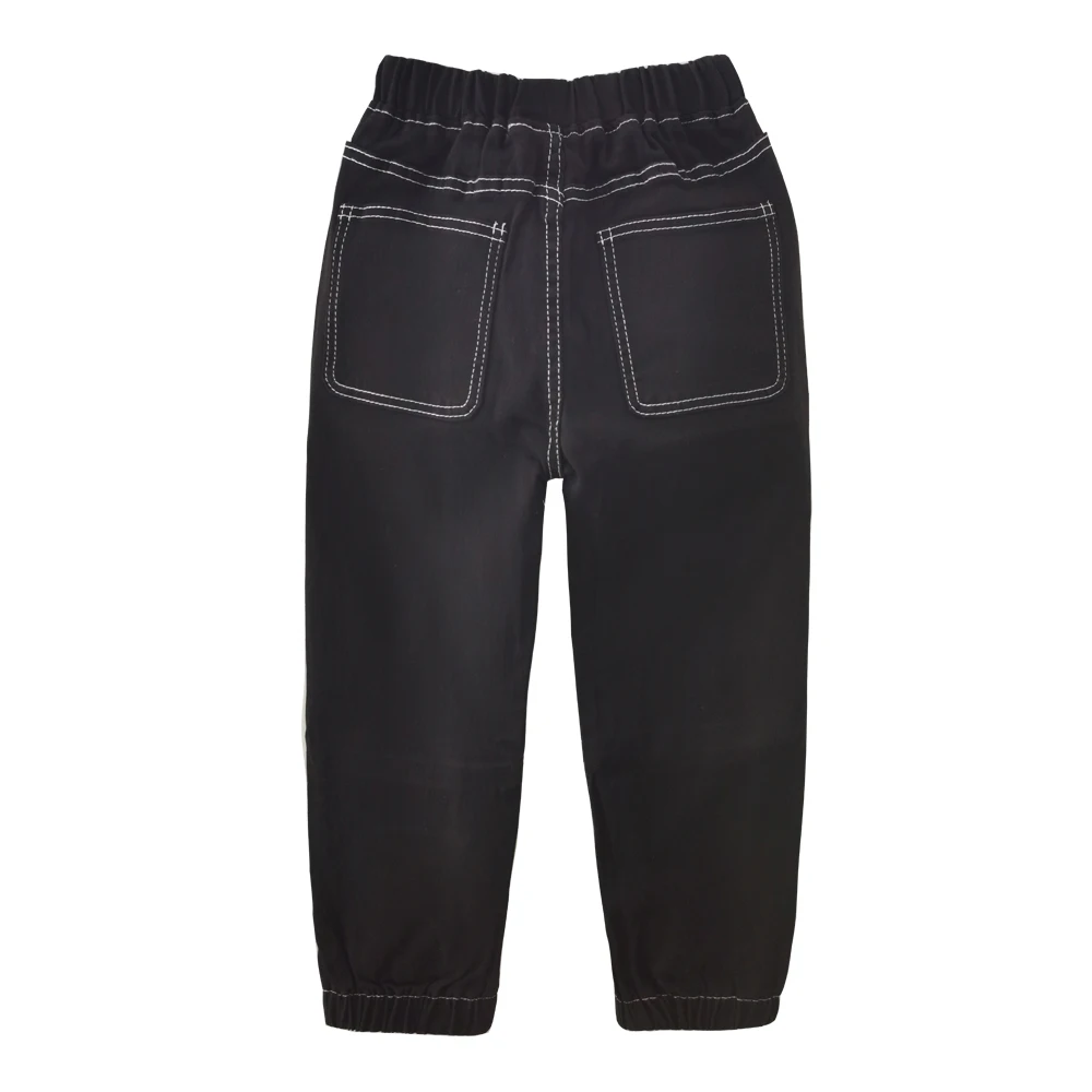 IENENS Child Boys  Jeans Teens Casual Trousers 2025 New Elastic Waist Pants 4-11 Years Fashion Slim Denim Pants