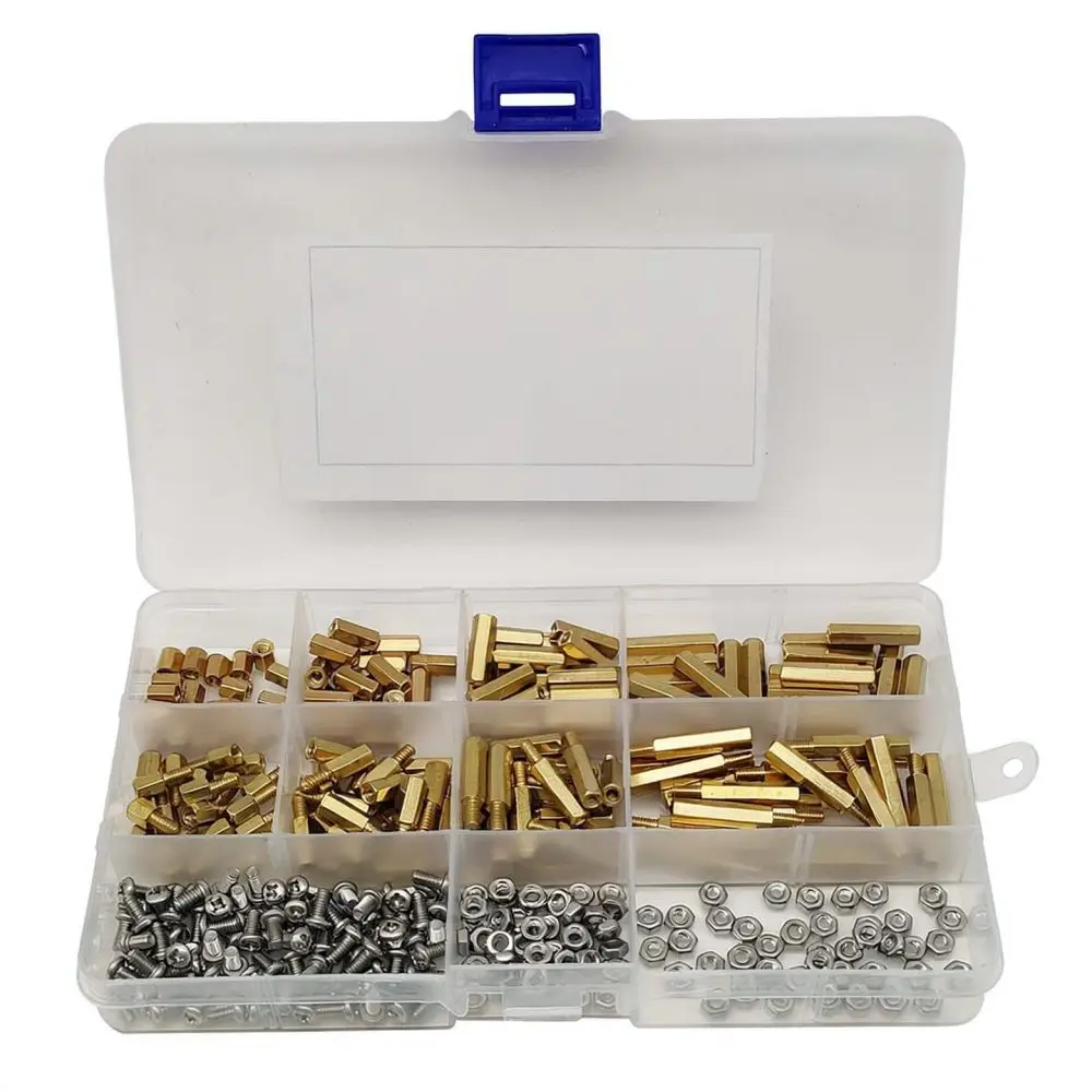 M3 Brass Standoff Spacers Male Female Hex Threaded Pillars For Electronic Circuit Board Repair Fastening Hardware Tool