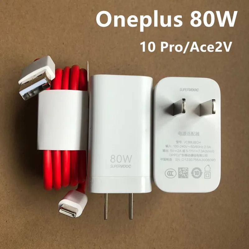 

for ONEPLUS 80W Charger OnePlus 10 Pro/Ace2V Mobile Phone Fast Charging Plug 8A Type-C Fast Charging Cable