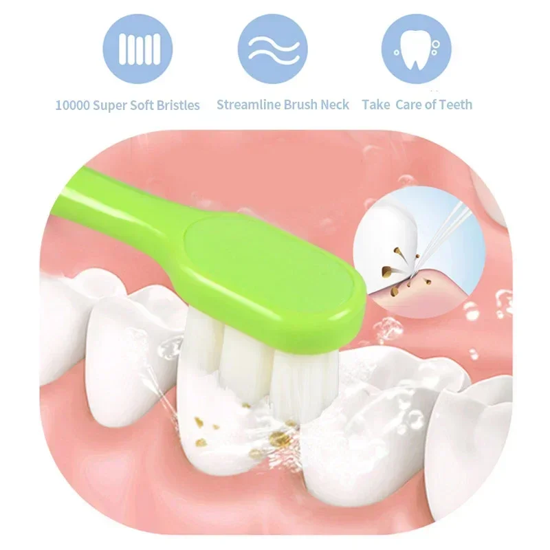 

Baby Toothbrush, Teether for Newborn, Soft Food Grade Silicone, Oral Care Cleaning Brush for 3 - 10 Years Old Children
