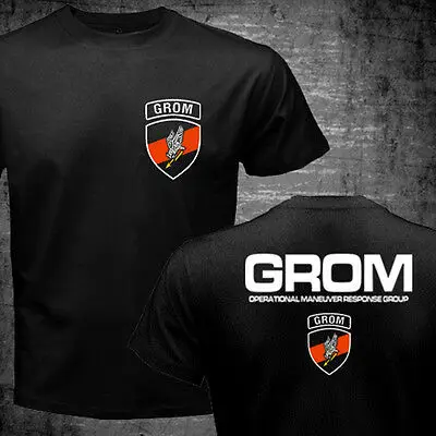 T Shirt Man Thunder JW GROM Poland Special Force Unit Army