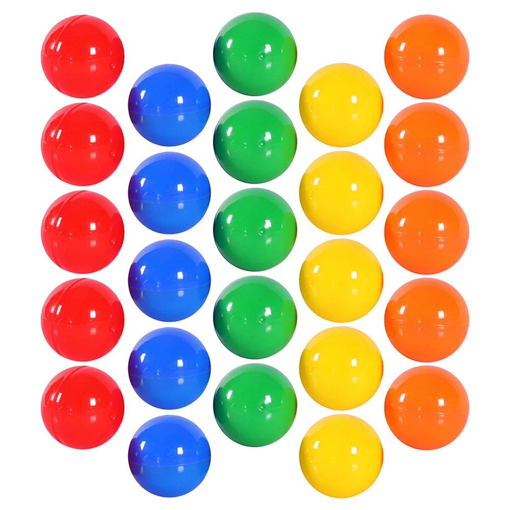 

50 Pcs Lottery Ball Plastic Balls Game Activity Party Picking for Props Portable Sphere