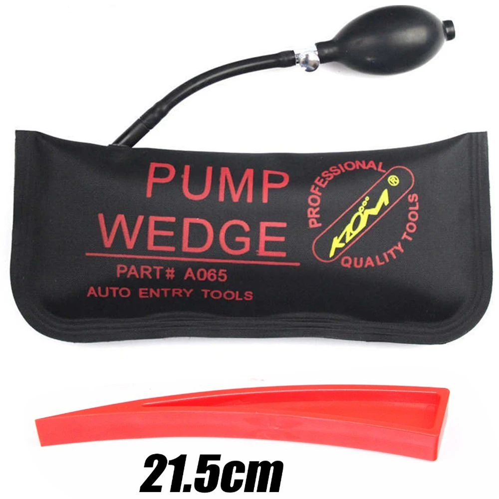 คุณภาพสูง KLOM ใหญ่,สีดํา Air Pump Wedge รถประตู Auto Entry Lockout อุปกรณ์เครื่องมือช่างกุญแจ