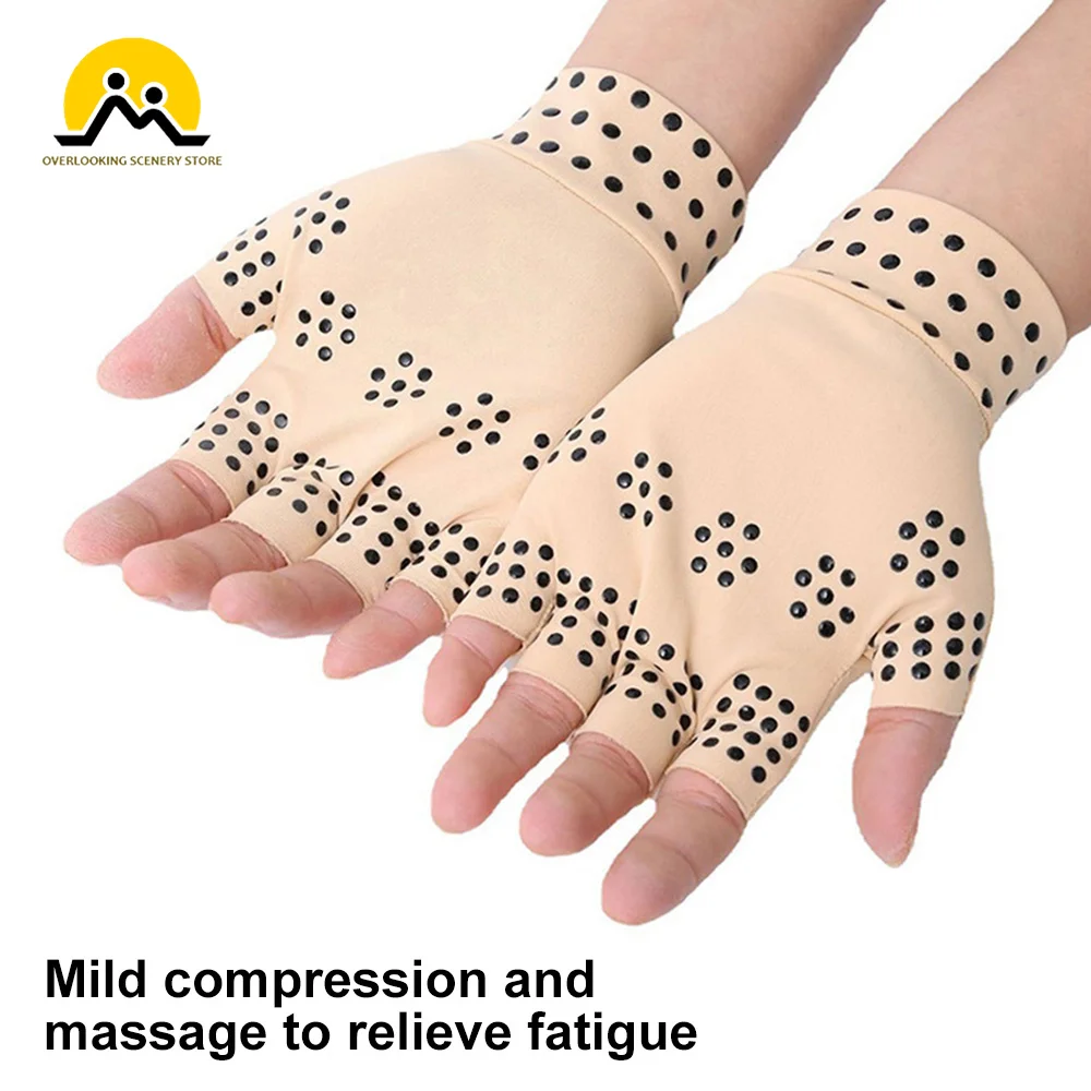 1Pair Gloves Anti Arthritis Health Compression Therapy Gloves Rheumatoid Hand Pain Relief Heal Joints Hand Wrist Brace Corrector