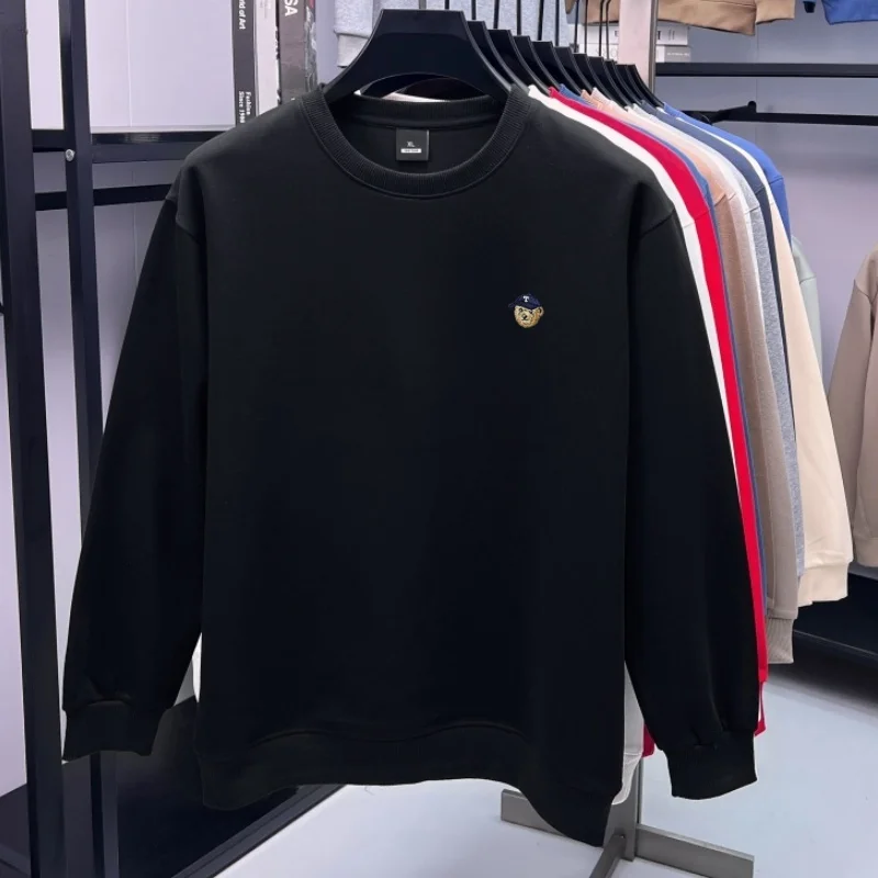 Hochwertiger neuer Trend: Herren-Sweatshirt mit Rundhalsausschnitt, leichte Luxusmarke, Herbst/Winter, weich, bequem, modisch, exquisite Stickerei, Pullover – Detail 21