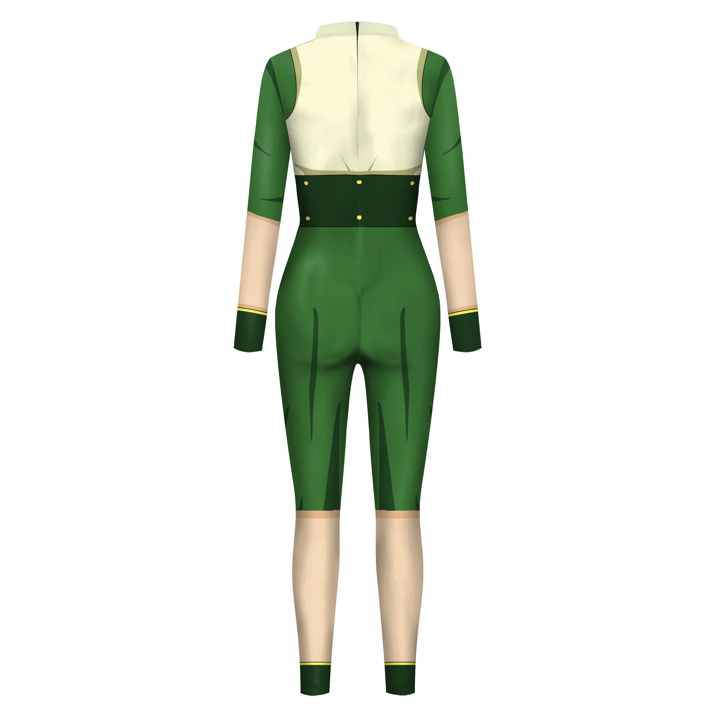 Anime Avatar:the Last Airbender Jumpsuit Toph Beifong Cosplay Costume Halloween Bodysuit Cartoon Role Catsuit Skinny Outfit