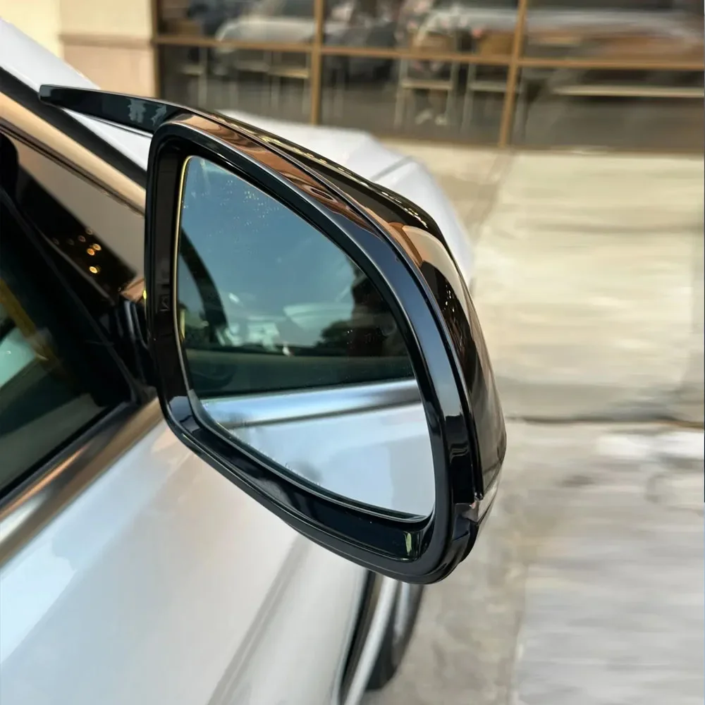 2Pcs For BMW X3 G01 X4 G02 X5 G05 X6 G06 X7 G07 G08 2018-2023 M Style Car Rear Side View Mirror Covers Trim Shell Gloss Black view 3