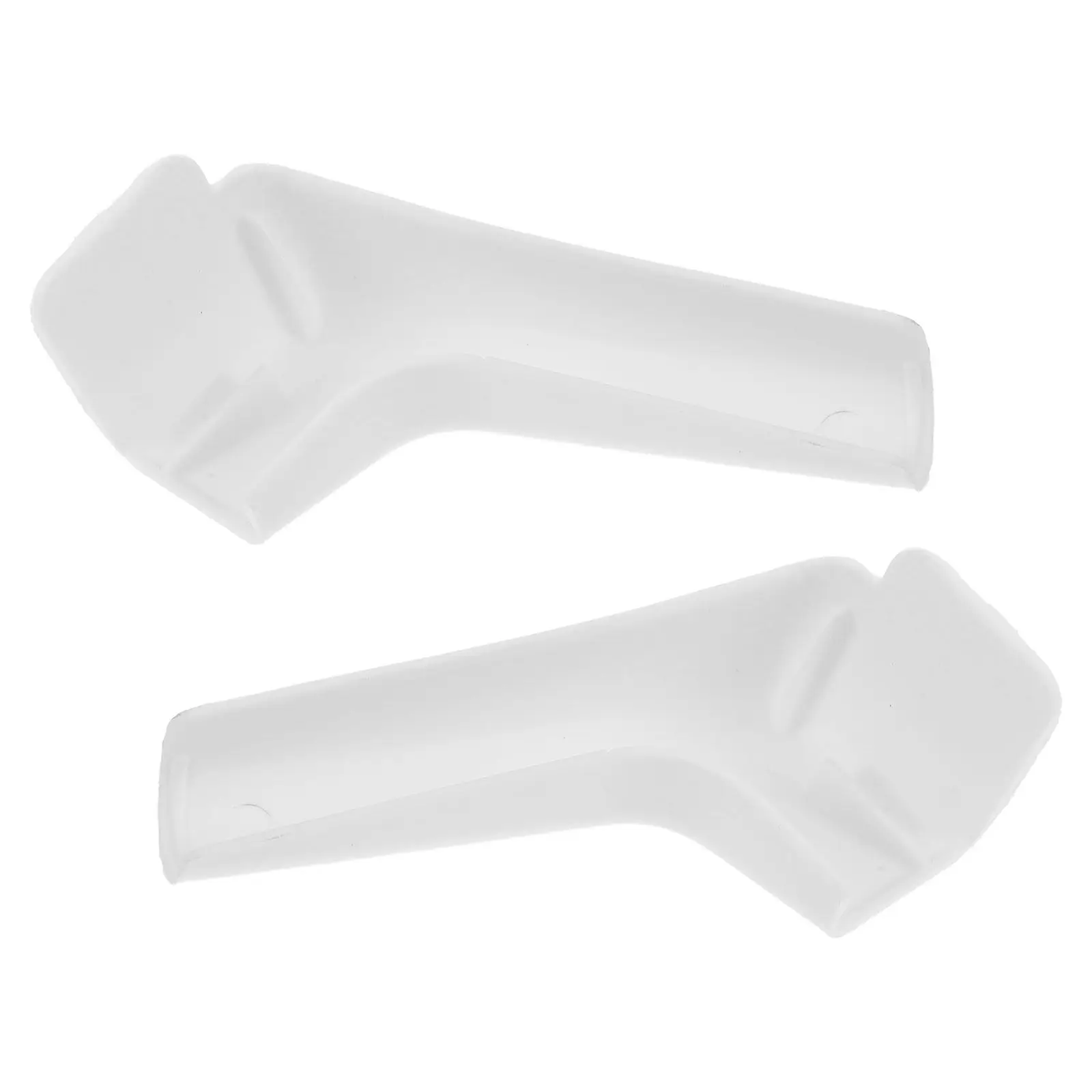 2Pcs Rv Roof Water Drainage Outlet Accessories White Plastic Rain Gutter Spouts Left Right Side Rv Roof Rainwater Diverters