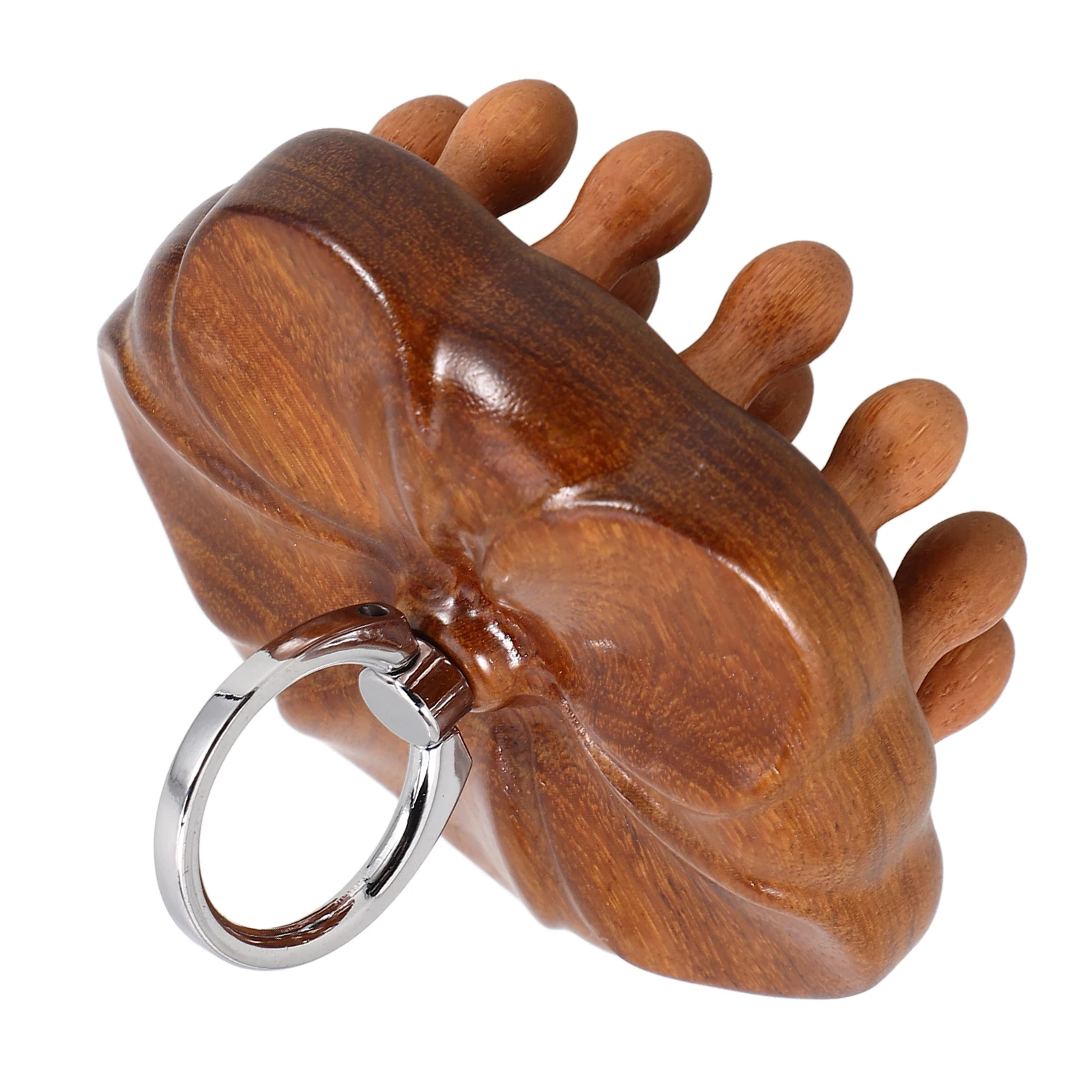 

Ebony Massage Comb Wide Tooth Detangler Scalp Sturdy Portable Anti Static Hair Massager Tool Spike Design Wooden Comb For