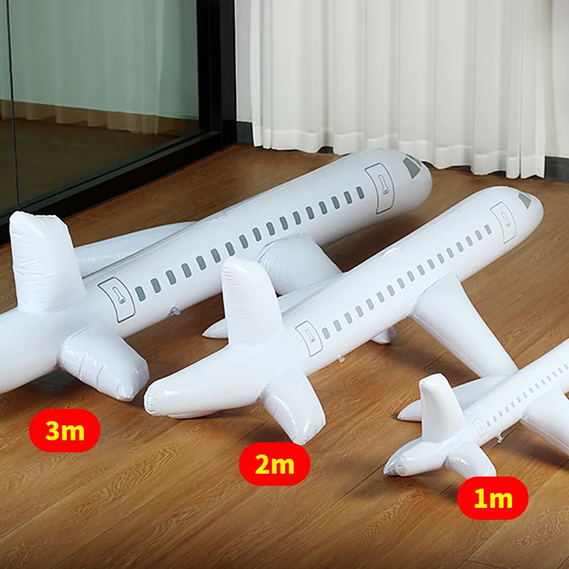 ألعاب قابلة للنفخ للأطفال طائرة عملاقة من مادة PVC للاستخدام الداخلي والخارجي وحفلات مائية قابلة للنفخ هدية عيد ميلاد نموذج طائرة للأطفال
