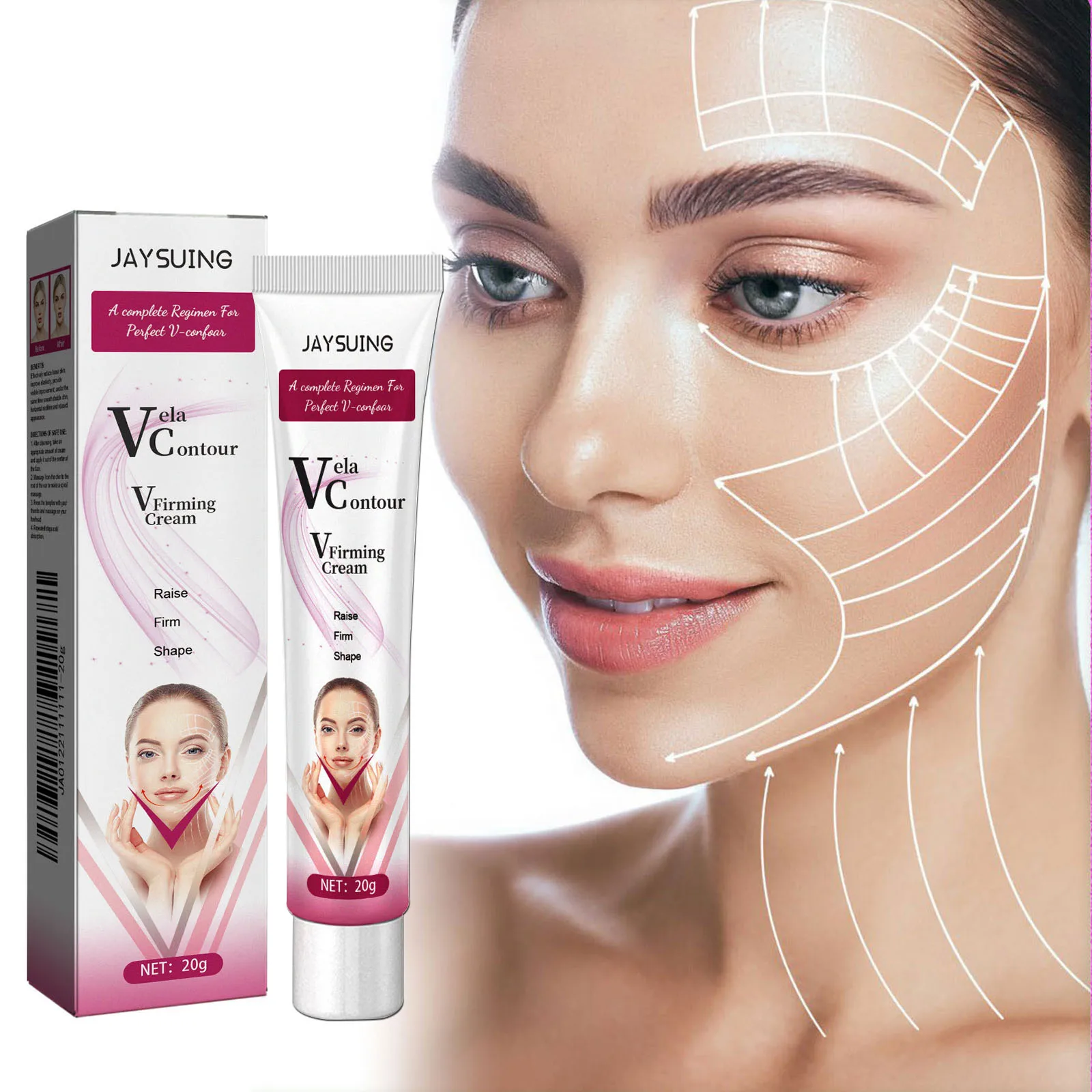 V-Shape Face Slimming Cream Remove Double Chin Firming Lifting Face Line Fat Burning Anti Aging Beauty Massage Care Products