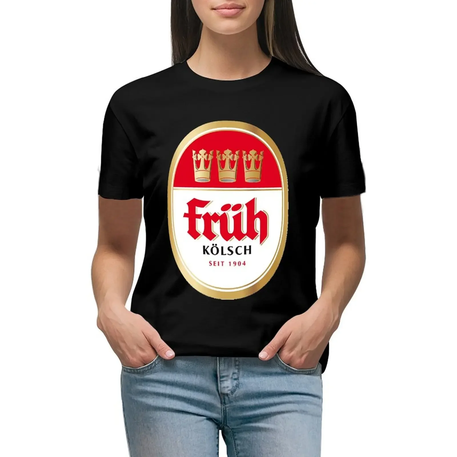 Früh K?lsch beer brewery local beer! T-Shirt funnys kawaii clothes customizeds Female clothing designer clothes Women luxury