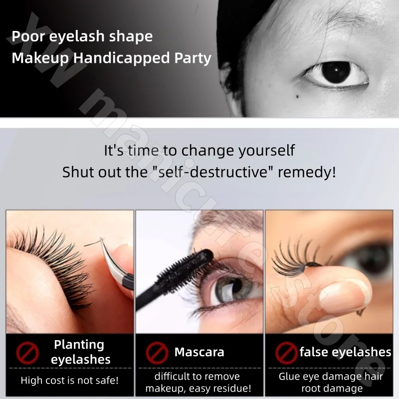 Płyn do rzęs Nutmeg Eyelash Nutrition Acyl Pentapeptide Mascara Naturalny, wydłużający, pogrubiający, podkręcający tusz do rzęs z polipeptydami MP4, 10 ml