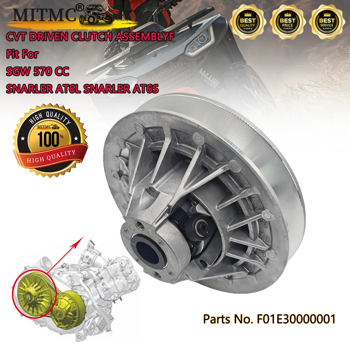 cvt-driven-clutch-assemblyf-for-atv-sgw-570-snarler-at6-clutch-parts-no-f01e30000001