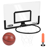 Mini Basketball Hoop Kit for Kids Teens, Safety Wall Mounted Sports Toy with Air Pump, Backboard,Metal Basket, Nylon Net,3 Balls