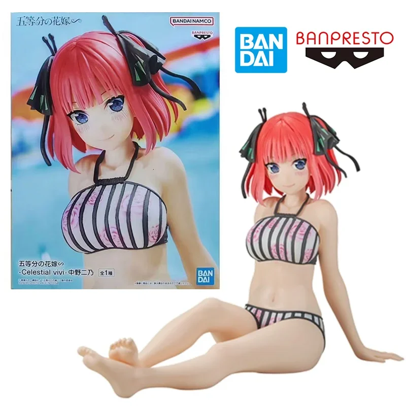 Bandai Banpresto Celestial Vivi-Nino Nakano The Quintessential Quintuplets 18Cm Original Anime Figure Model Toy Gift Collection