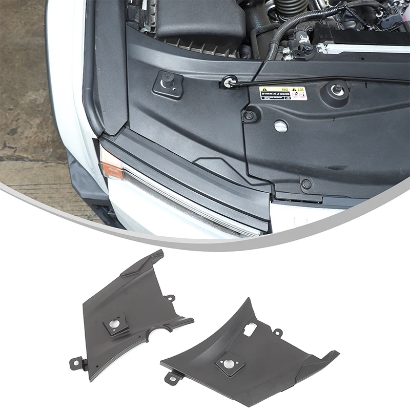 

Для Toyota Land Cruiser Prado 250 LC250 2024 + ABS черный автомобильный передний салон, боковая крышка, декоративные наклейки, аксессуары для защиты автомобиля