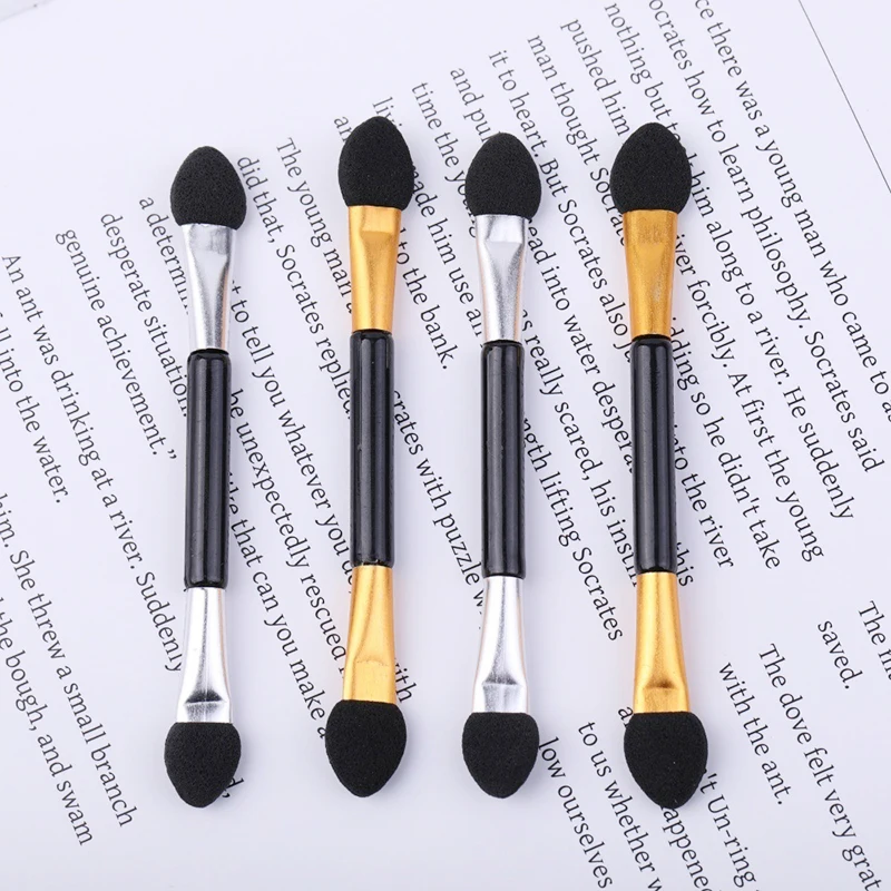 ﻿   10 stücke Kleine einweg doppelseitige Schwamm lidschatten applikator Mini Lidschatten Pinsel Augen Make-Up Pinsel Schwamm Stick