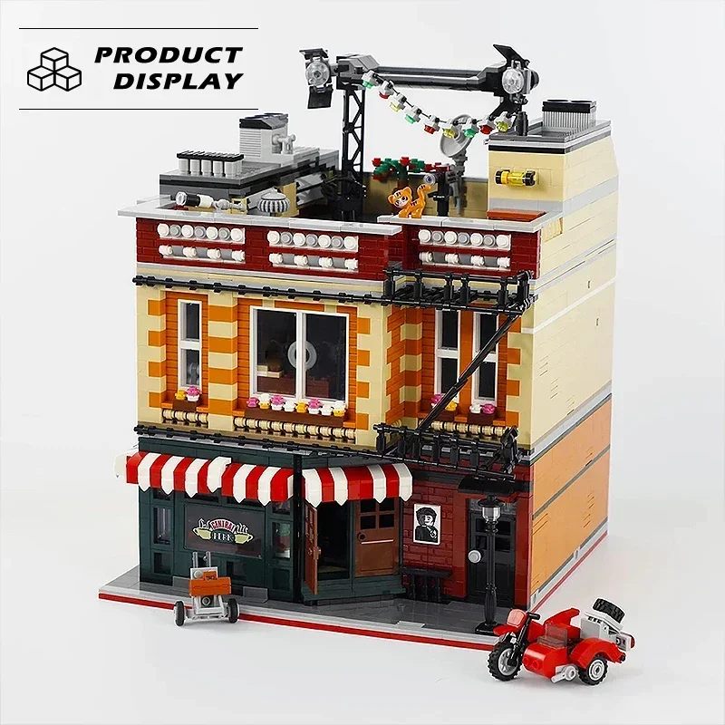 Big Bang Modulare Gebäude Block Stadt Modell Street View Montage Set Ziegel DIY Kaffee Shop 4335PCS Spielzeug Für Kinder Sammlung geschenk