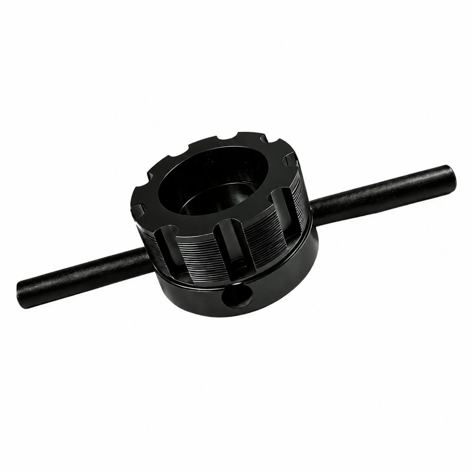 Durable Iron Through Axle Thread Repairer with Crossbar Handle 142mm Loop for Vehicle Axle Thread Restoration Work