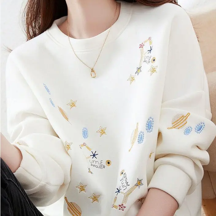 Western Style Short and High-end Hoodie Jacket for Female Students Korean Version Loose Fitting Upper Garment