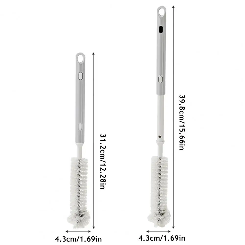 Traces-free Sponge Brush Pot Bottom Brush for Wall Breakers Adjustable Length Brush for Soy Milk Machines with Retractable