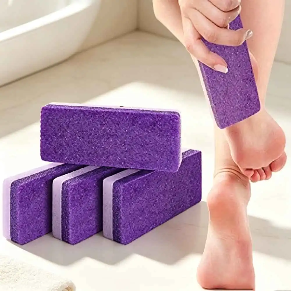 2PCS Pumice Stone Dead Skin Remover Foot Foot File Callus Foot Heel Scrubber Smooth Feet In Seconds Pedicure Exfoliator Tool