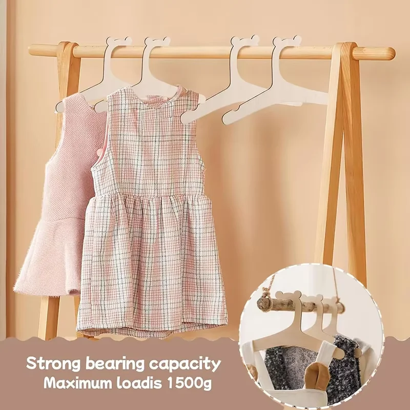 5/10/20/50 個ベビー服ラックかわいいクマ木製子供服 - Baby Nursery Uniform のレビューと価格