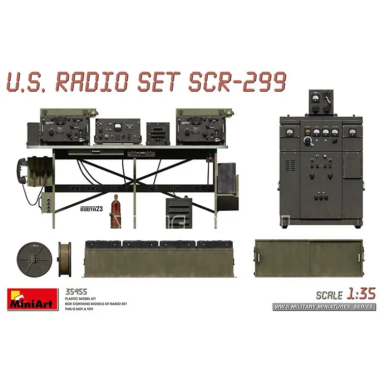 

MiniArt Plastic Assembled Model Kit 35455 US Radio Kit SCR-299 1/35