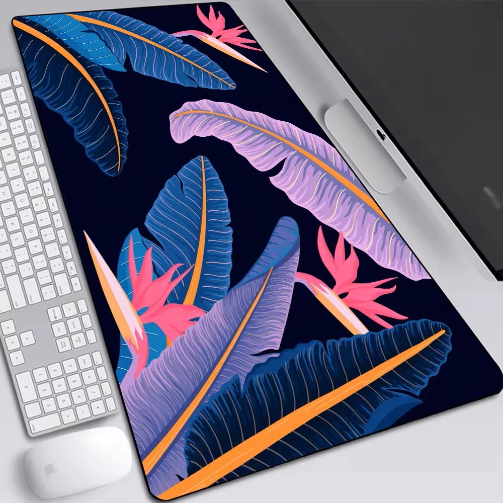 

Summer Banana Leaves Large Gaming Mouse Pad Computer Laptop Mousepad Keyboard Pad Desk Mat PC Gamer Mouse Mat Office Mausepad