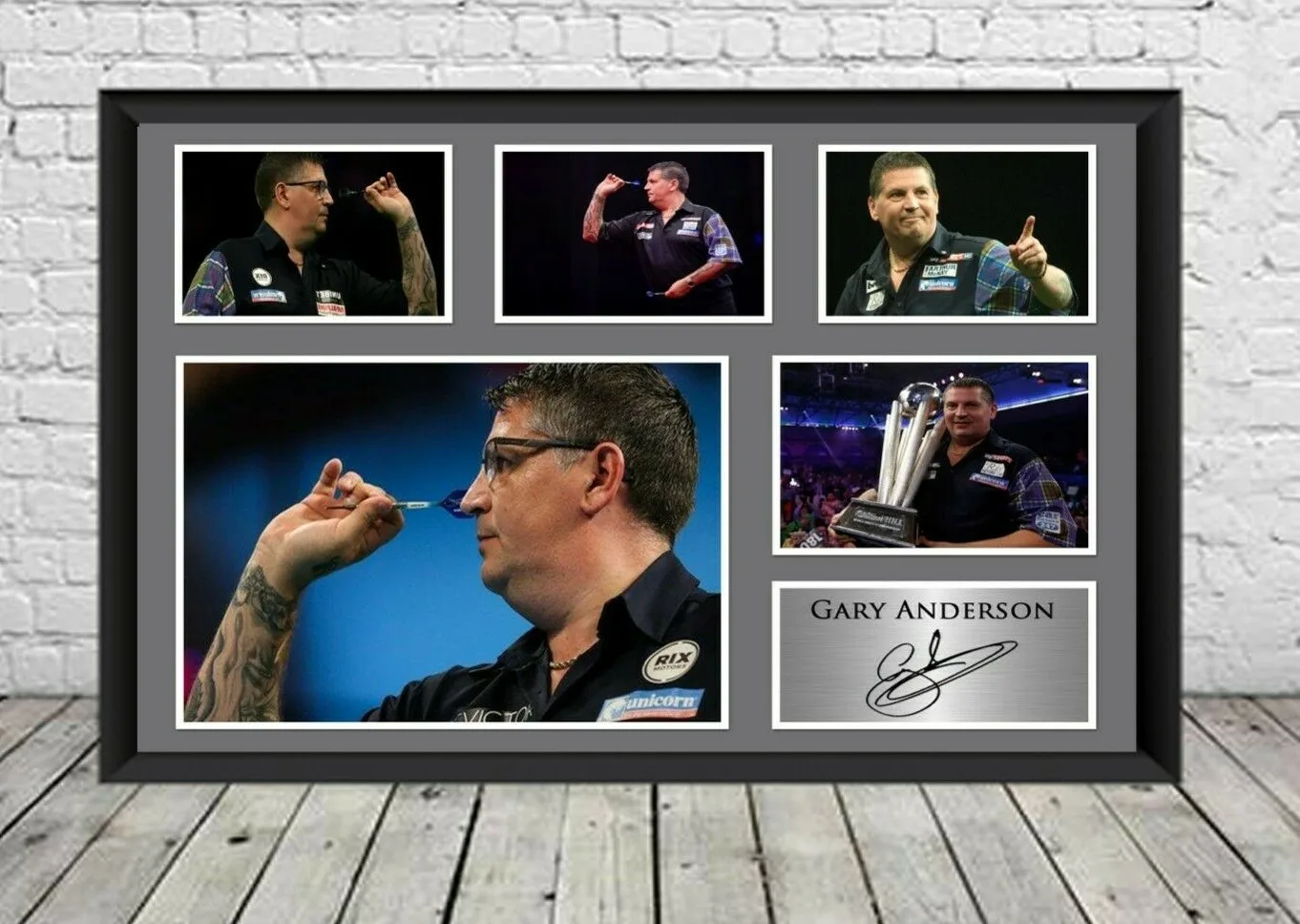 gary anderson signed photograph Darts Memorabilia reprint POSTER Wall Art Home Decor