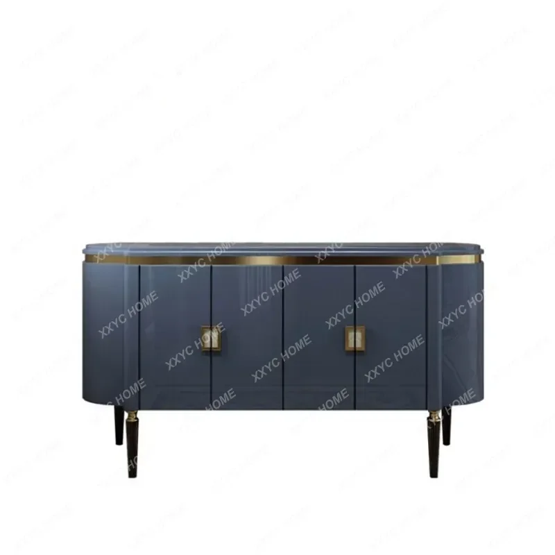 XX Neoclassical light luxury foyer entrance cabinet solid wood postmodern decorative cabinet