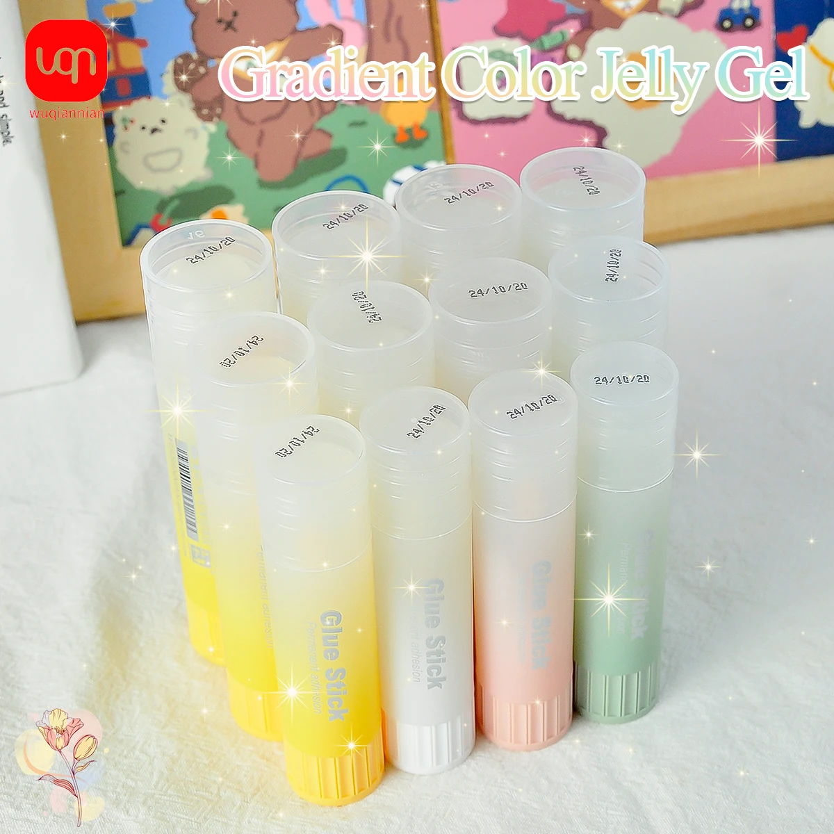 Effective Clear White Solid Glue Stick 15g Large Capacity High Viscosity Handmade Solid Glue Stick for Kids