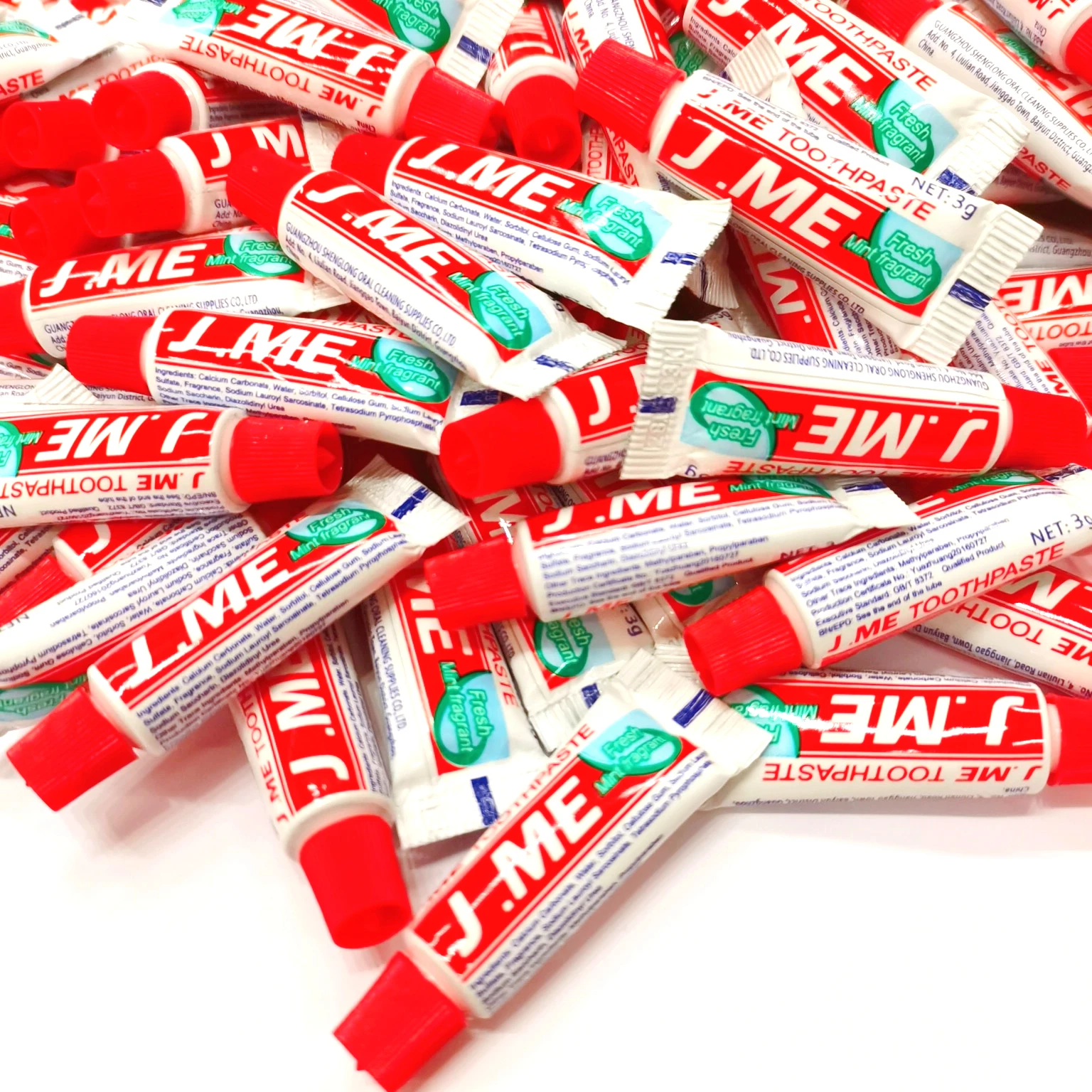 Pack of 100, 3gram Lightweight Mint Portable MiniSize Toothpaste for Dental Kit,Traveling,Hiking,Hospital,