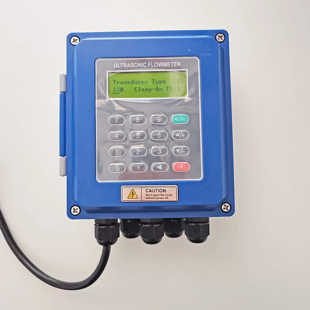 TUF-2000B-TL-1 Ultrasonic Flow Meter TL1 Sensor (DN300-6000mm) Liquid Flowmeter With Modbus RS485 Used For Metal Or Plastic Pipe