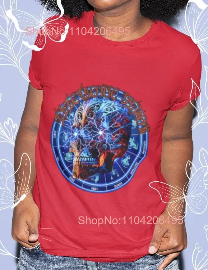 men's unisex t shirt electronic skull DTG with Unique Design attractive printing technique for buyers looking