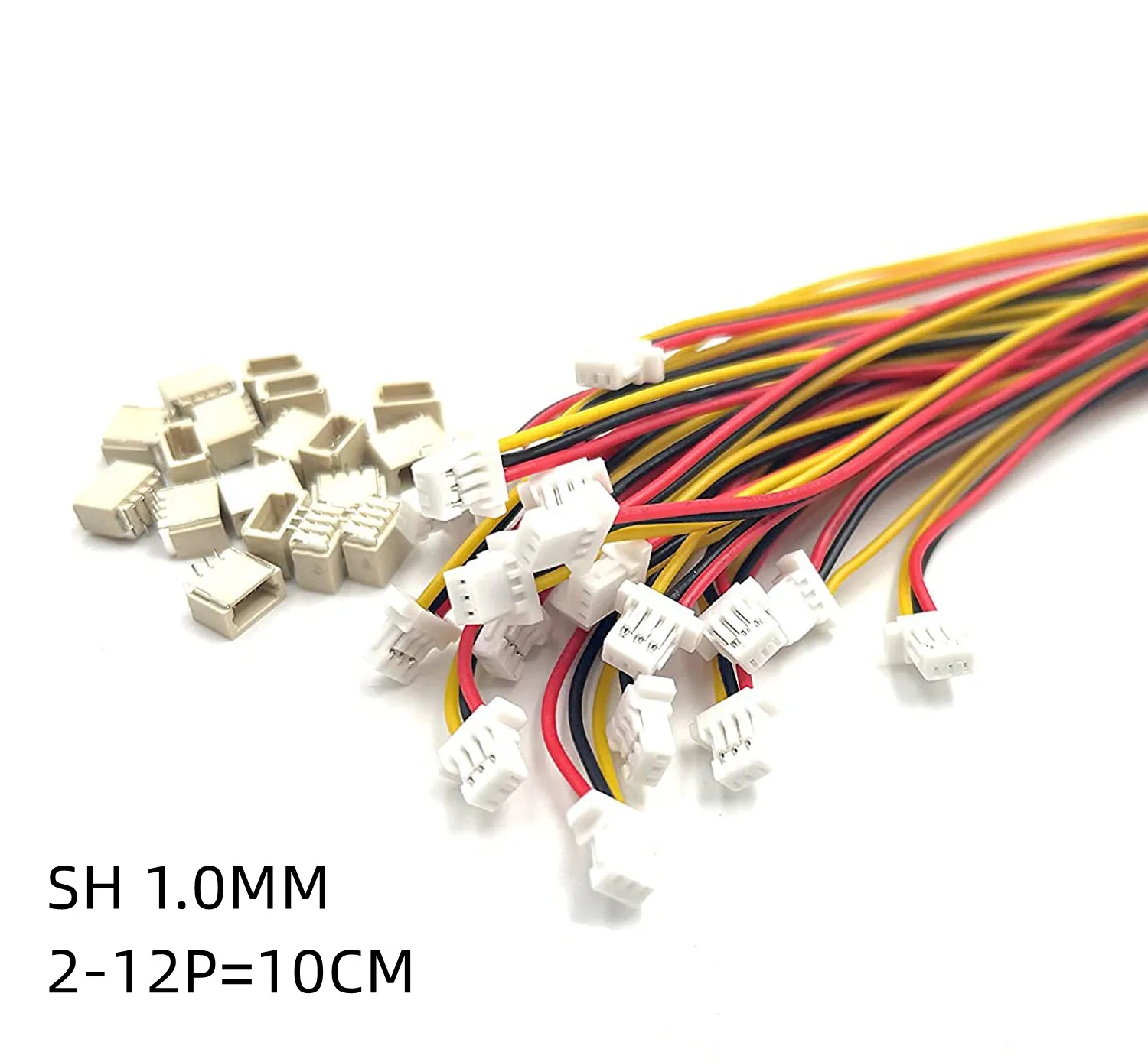 10Sets JST1.25mm PH2.0mm SH1.0 mm ZH1.5mm XH2.54mm Male Female Plug Connector With Wire 2/3/4/5/6/7/8/9/10/12Pin Cable Terminal