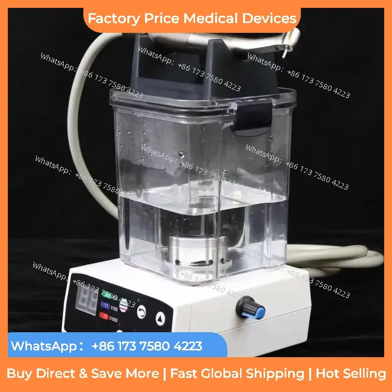2026 Micromotor with Internal Water Spray 1:5 Red Ring Handpiece Crown Cutting Electric Motor fastshipping