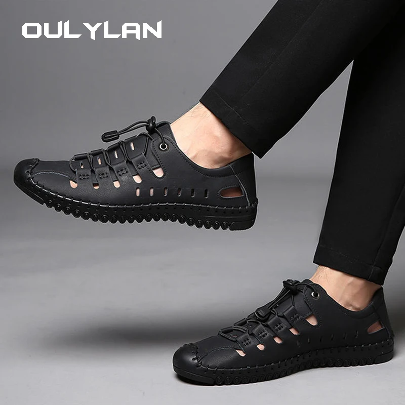 

Summer Sandals for Men Hollow Non-slip Soft Cool Men Sandals Light Breathable Classic Wearable Fashion Men's Casual Sandals 2024